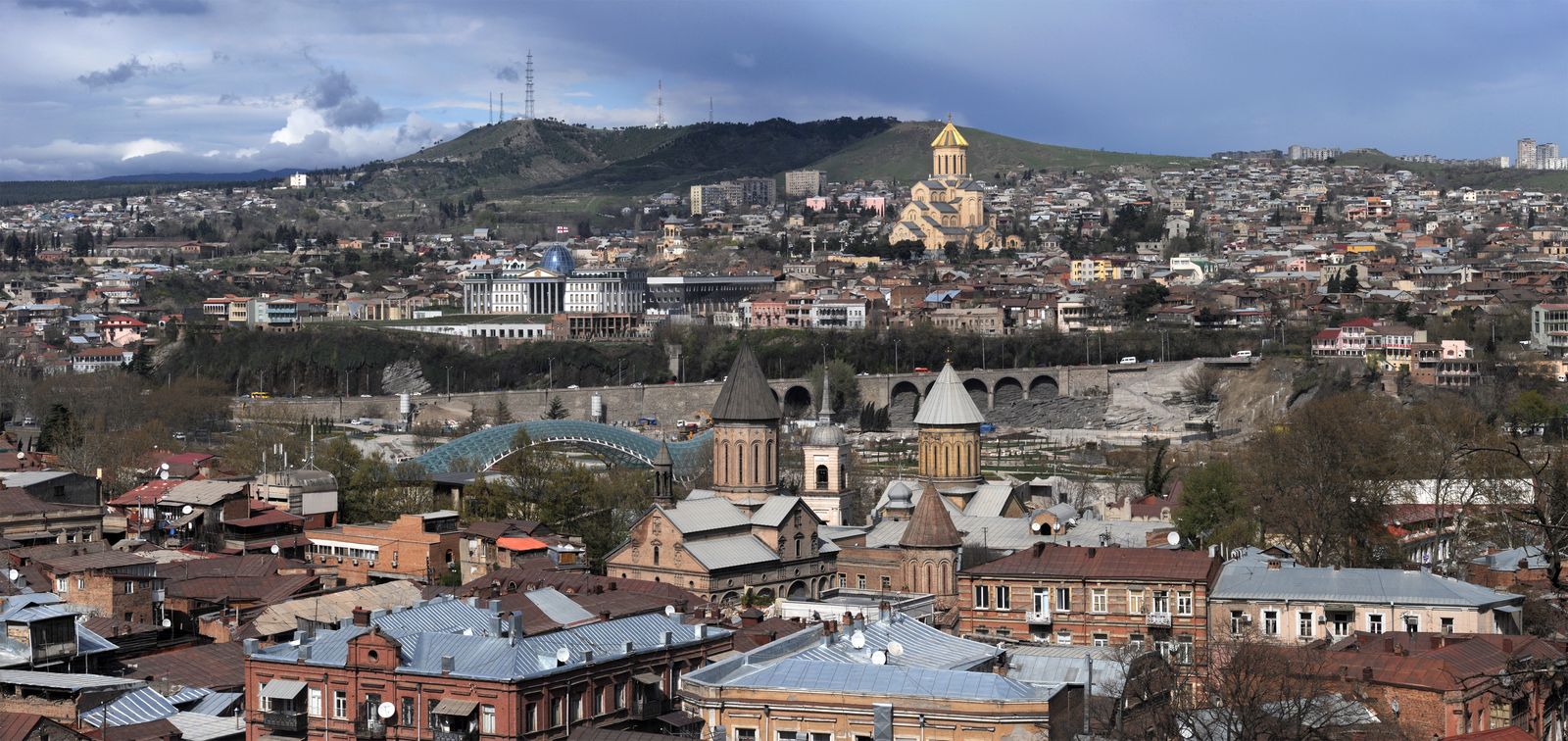 Panoramic view of Tbilisi, the capital of Georgia