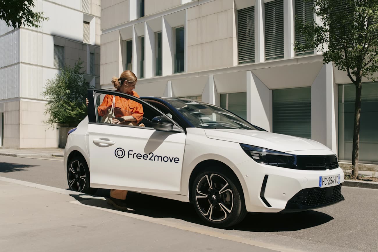A Free2Move free-floating car-sharing car in Vienna